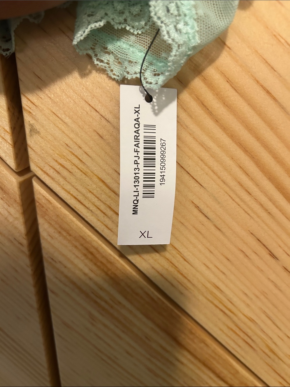 NWT ADORE ME BETTY LOU LACE SLEEP SET- XL AQUA BLUE - Picture 8 of 11